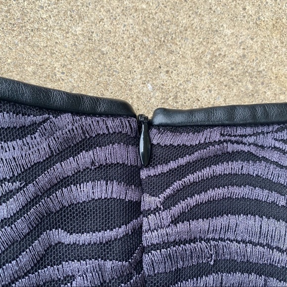 Reiss Tonal Embroidered Mesh Panel Dress - Picture 5 of 8